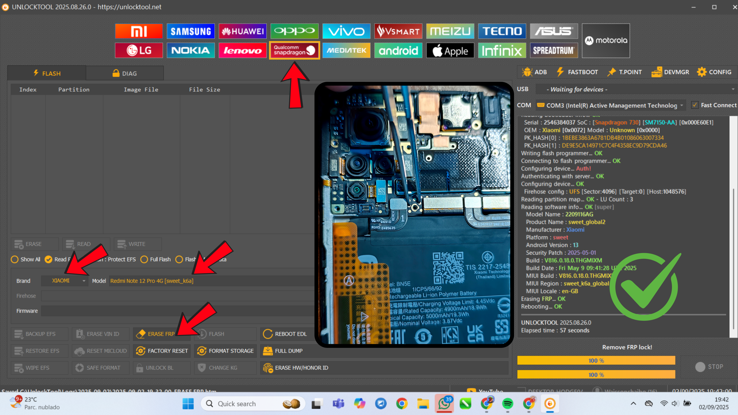 Redmi Note 12 Pro 4g Frp bypass