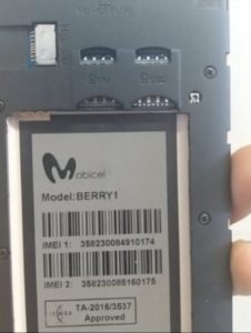 Mobicel Berry 1 Firmware