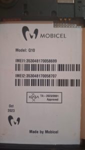 Mobicel Q10 Firmware